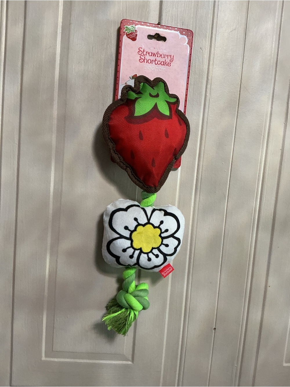 NEW Strawberry Shortcake Dog Toy Rope Plush 14’’